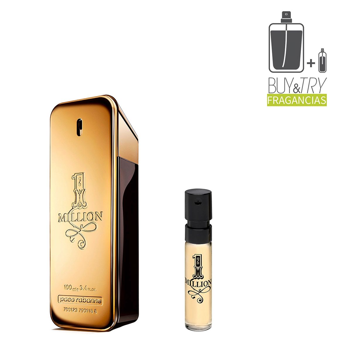 RABANNE - Perfume Hombre One Million EDT 100Ml + Muestra 1,5Ml Rabanne