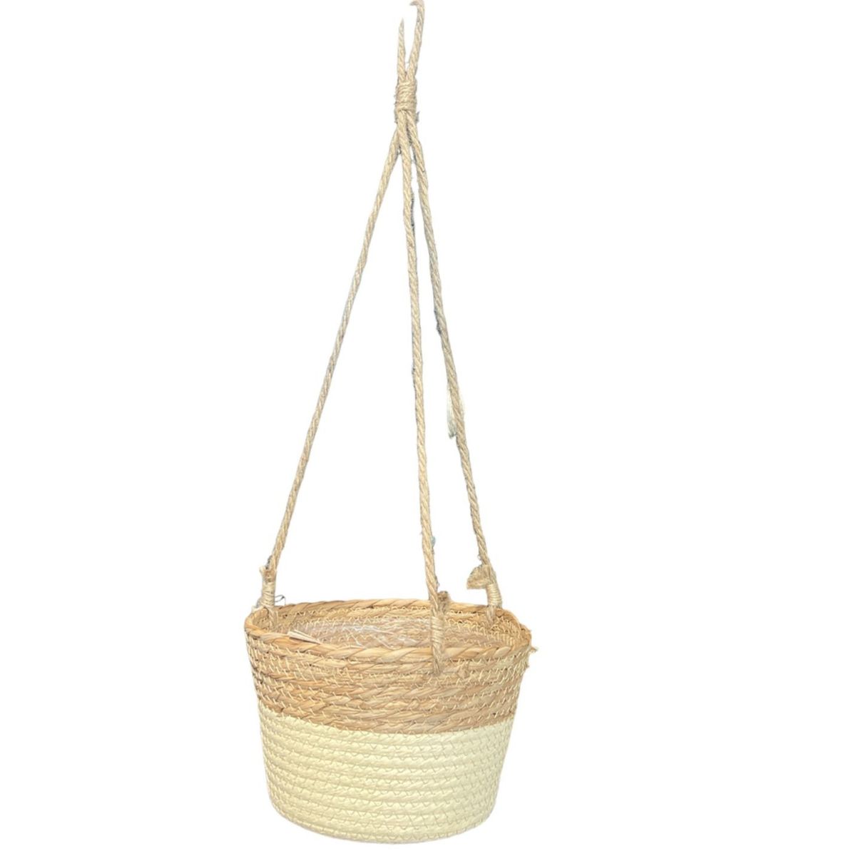 OEM - Maceta Colgante Macetero Colgante De Mimbre Tejido Cesta