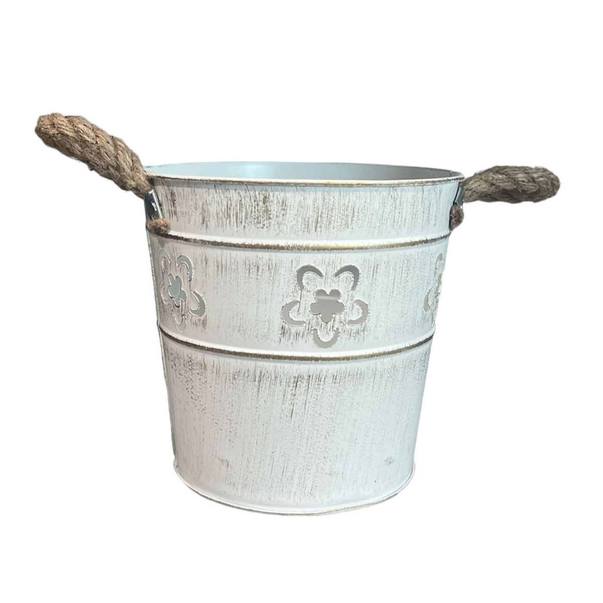 OEM - Macetero De Metal Canasto Con Diseños Maceta Balde 16x6cm