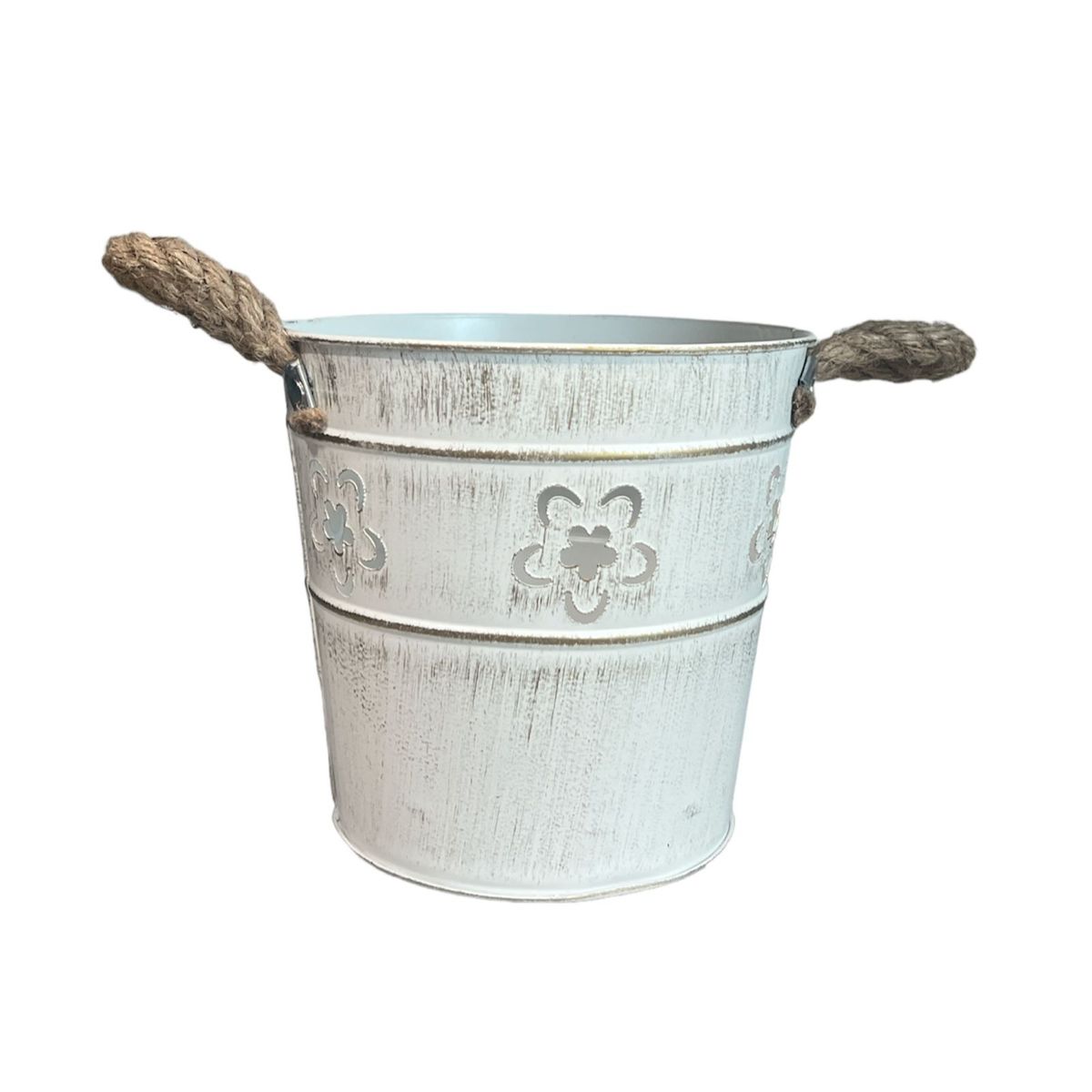 OEM - Macetero De Metal Canasto Con Diseños Maceta Balde 16x6cm