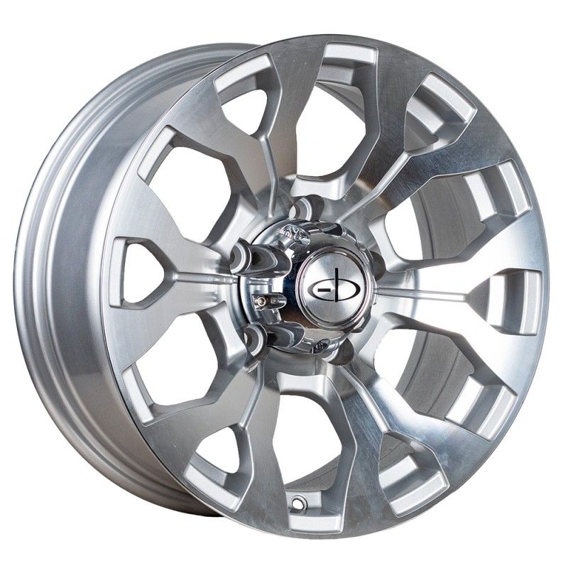 GENERICO - Llantas 16X7 5X130 ET0 EB SILVER MACHINE (SET 4 LLANTAS)