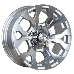 GENERICO - Llantas 16X7 5X130 ET0 EB SILVER MACHINE (SET 4 LLANTAS)