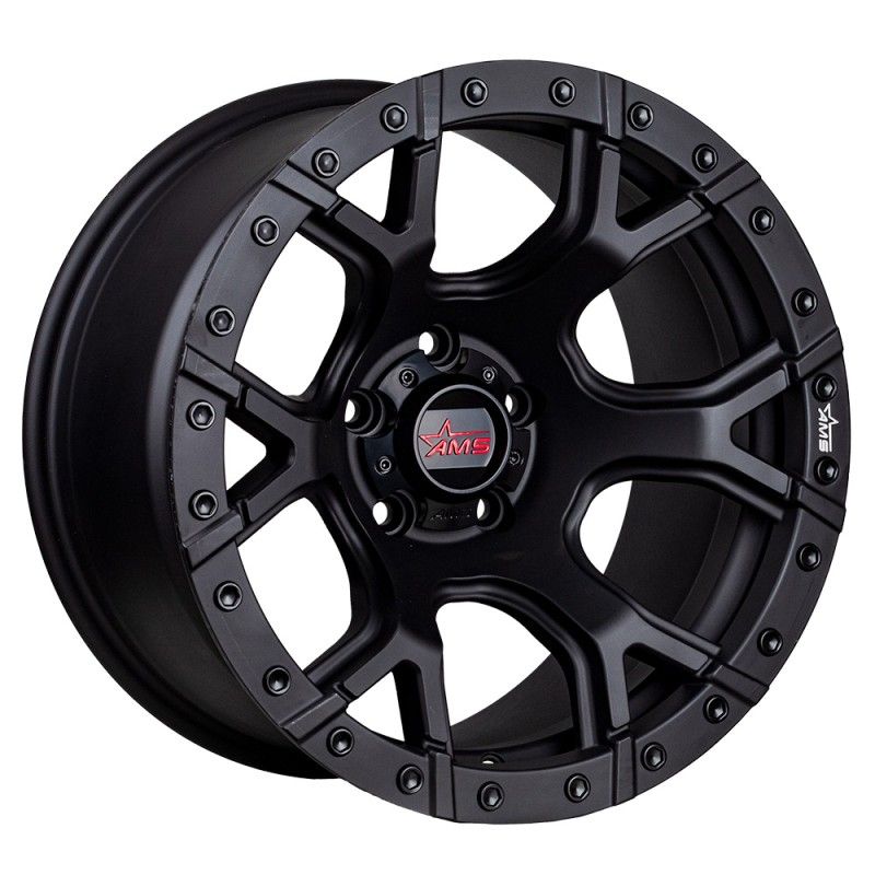 GENERICO - LLANTAS ARO 17X9 5X130 ET-15 QC661 MATT BLACK SET 4