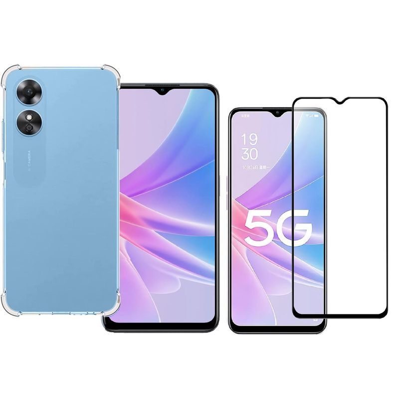 GENERICO - Carcasa Oppo A78 5g Antishock Compatible + Lamina Completa