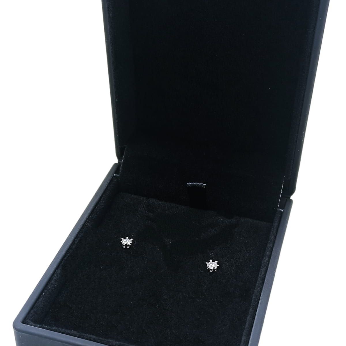 ELBAULDEJUMA - Aros Pendientes Punto Luz 3mm Plata Piedra Gema Moissanita