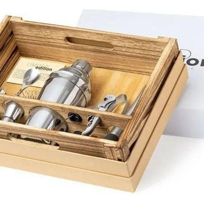 IMPORTCLICK - Set Coctel 10 Utensilios Deluxe Bespin IMPORTCLICK