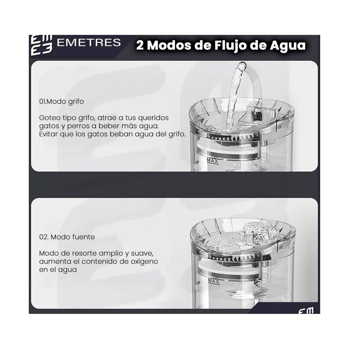 GENERICO - Bebedero Para Mascotas Perros o Gatos Fuente Eléctrica