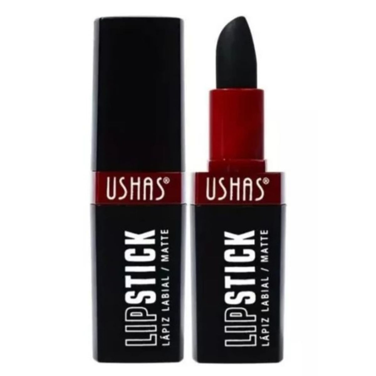 USHAS - Labial Negro Resistente Al Agua