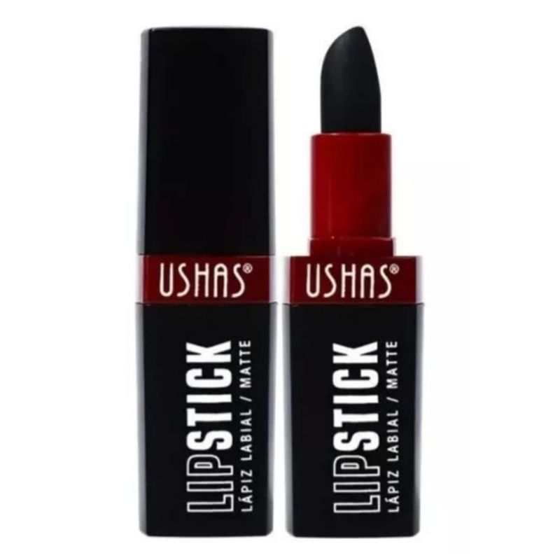 USHAS - Labial Negro Resistente Al Agua