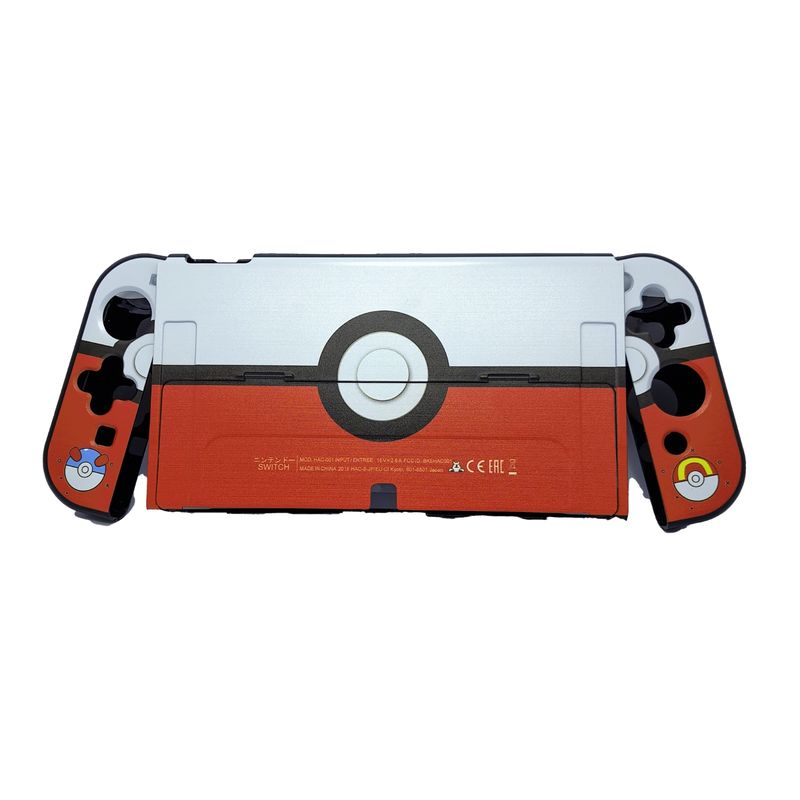 OEM - Carcasa funda protectora diseño Pokebola para Nintendo Switch Oled