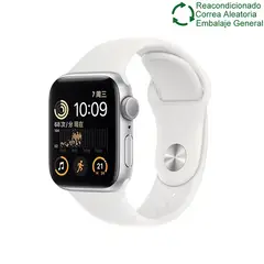 APPLE - Watch SE 2020 44mm GPS-Blanco Reacondicionado(Semi Nuevo)