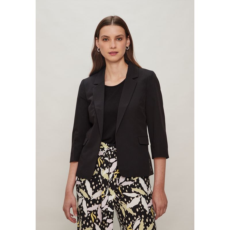 ASH - Blazer Manga 3/4 Y Ojetillos Decorativos 16007223010102 Ash Negro