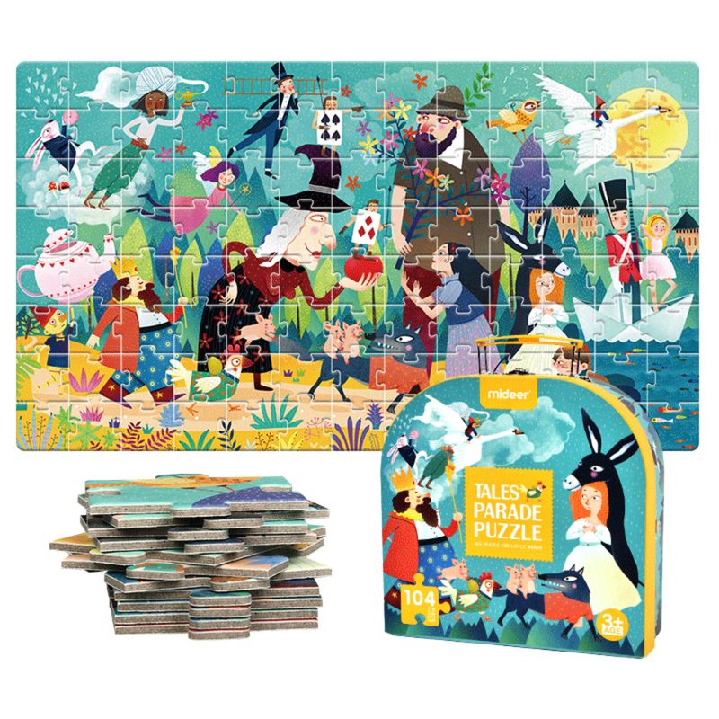 MIDEER - Puzzle 104Pcs Maleta Cuentos MiDeer
