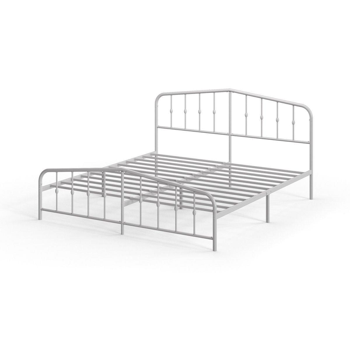 ZINUS - Base de cama de metal blanca HEIDI Zinus King 180x200x30cm