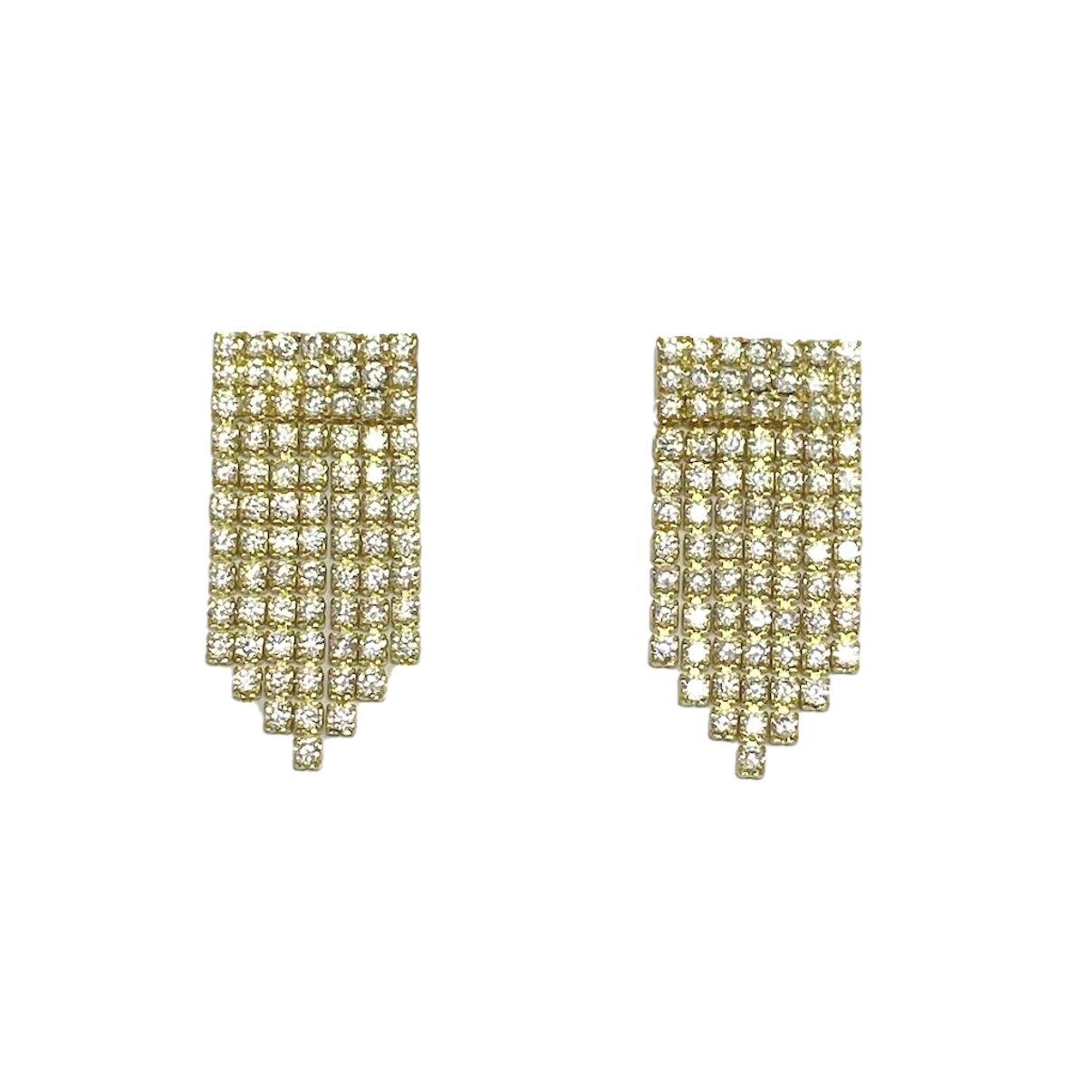 COGGIOLA - Aros Fiestas Circón Enchapado Oro 18K