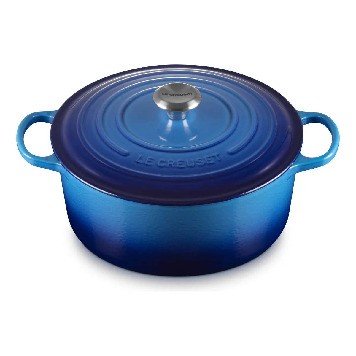 LE CREUSET - Le Creuset Cocotte Redonda 28 Cm Azul Azure Hierro