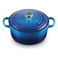 LE CREUSET - Cocotte Redonda 22 Cm Azul Azure Hierro