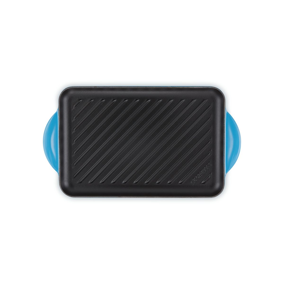 LE CREUSET - Le Creuset Parrilla Grill Rectangular 32cm Azul Azure Hierro