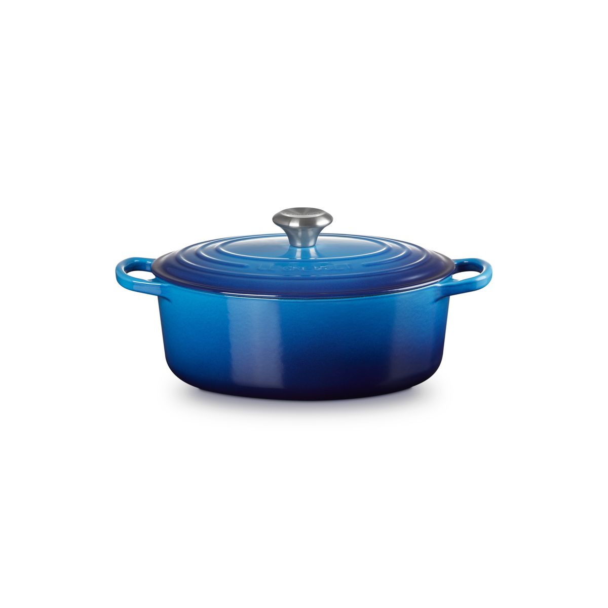 LE CREUSET - Le Creuset Cocotte Ovalada 27cm Azul Azure Hierro