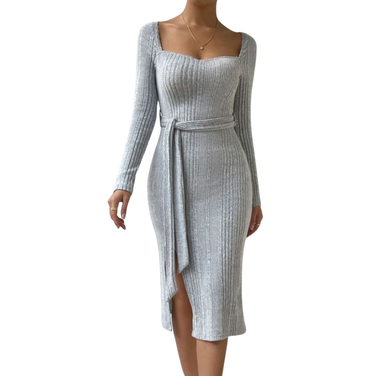 GENERICO - VESTIDO CASUAL AJUSTADO JUVENIL IDEAL PRIMAVERA VERANO V028