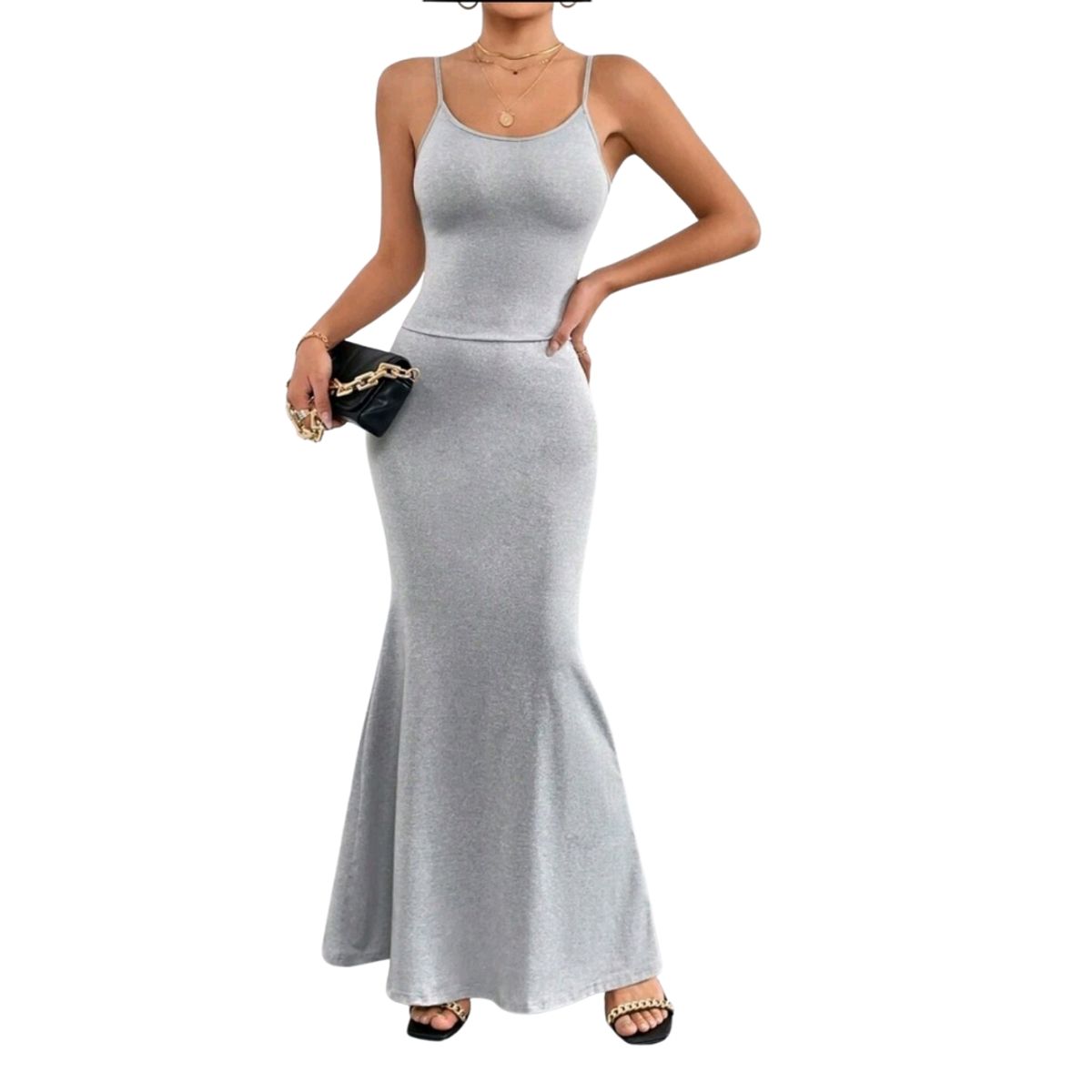 GENERICO - VESTIDO LARGO AJUSTADO DE TIRITAS IDEAL PARA VERANO