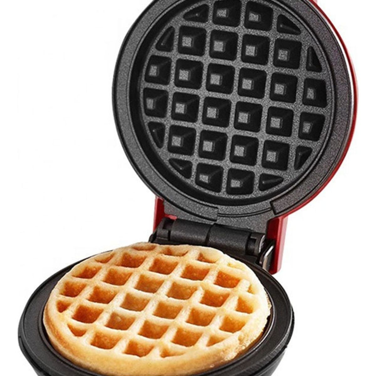 GENERICO - Waflera redonda Eléctrica Redonda Wafles roja