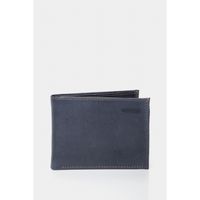 Vélez Billetera Humanista Cuero Hombre Costuras Contraste Azul Oscuro