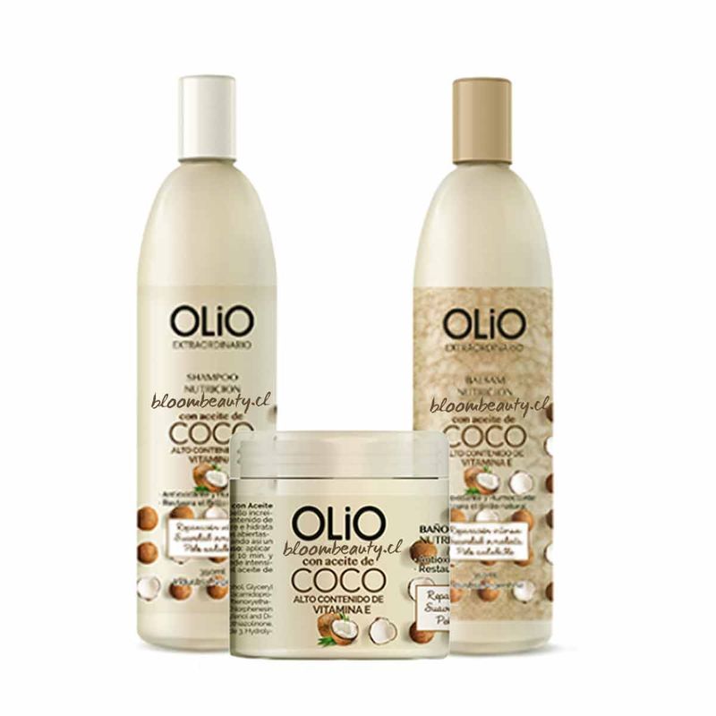 OLIO - Olio Pack Shampoo+  Acondicionador +  Crema Coco