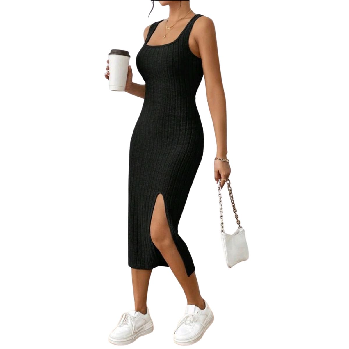 GENERICO - VESTIDO LARGO AJUSTADO JUVENIL IDEAL PARA VERANO V032