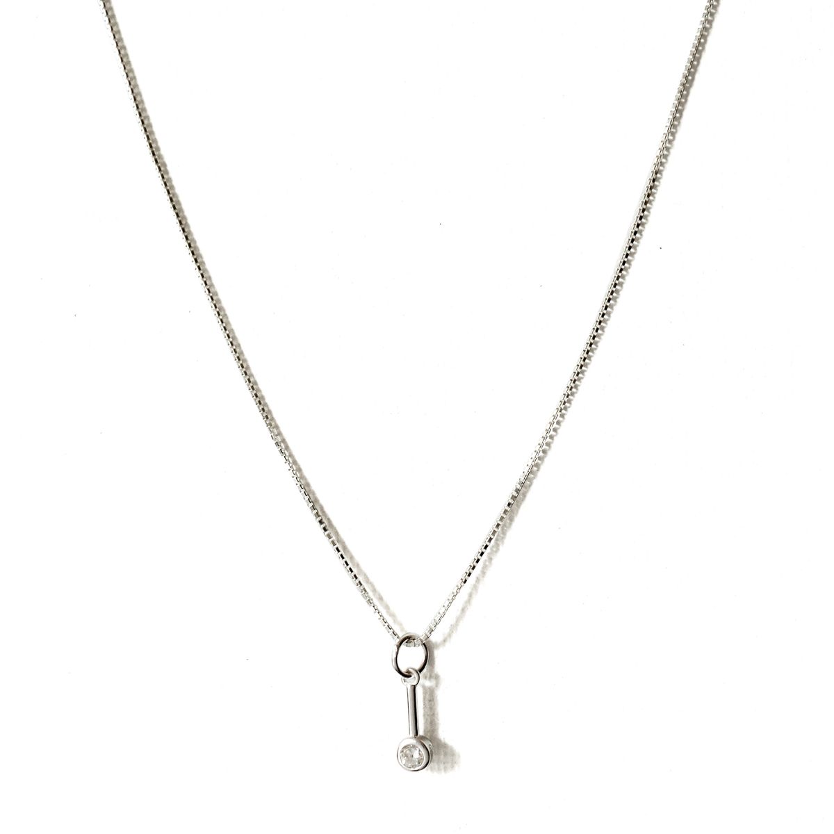 COGGIOLA - Collar Punto De Luz Palito Plata Fina 925