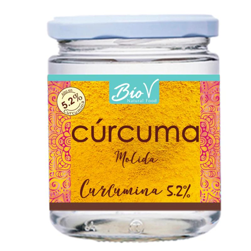 BIOV - Curcuma 200gr 52% Curcumina Sin Gluten Vegana Bio V