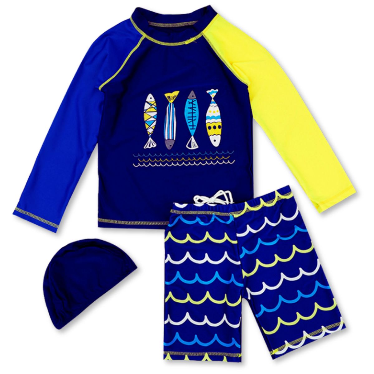 JUMP KIDS - Traje De Baño 3 Piezas Manga Larga Niño Jump Kids