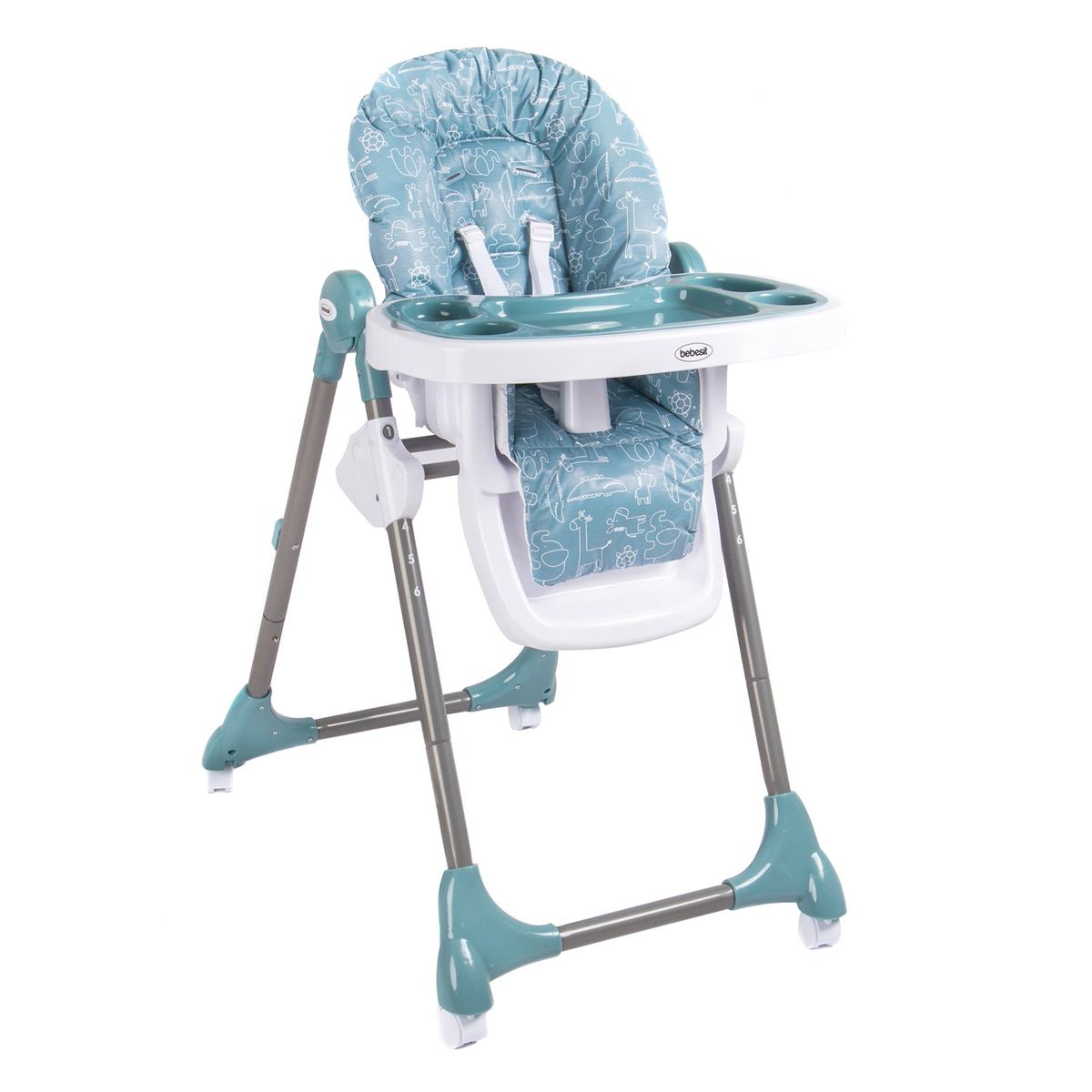 BEBESIT - Silla de Comer  Multiposiciones Snack SX Celeste Bebesit