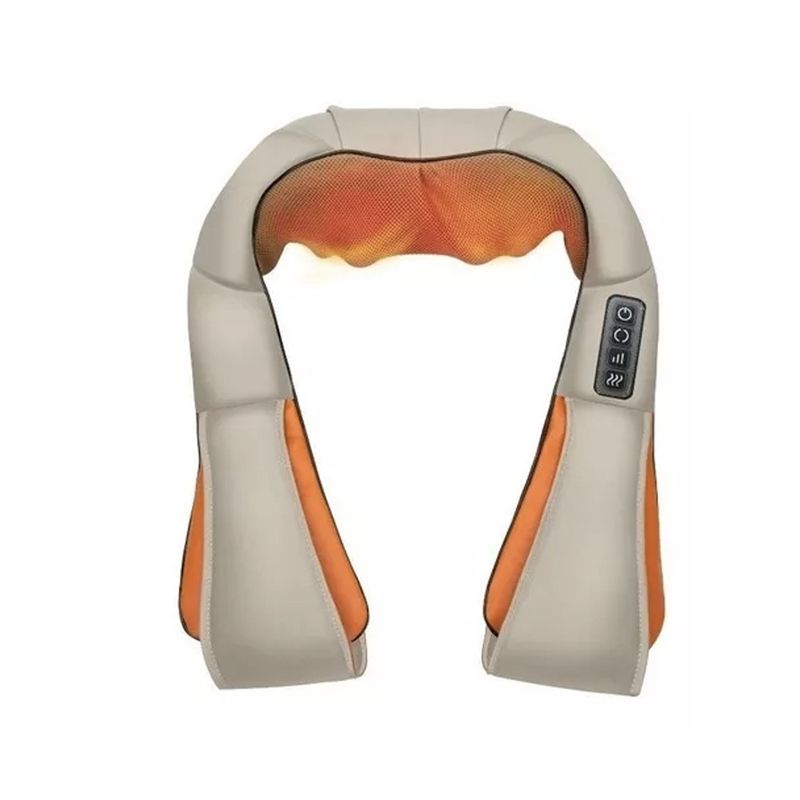 GENERICO - Masajeador De Cuello Hombros Y Espalda Con Calor Relajante