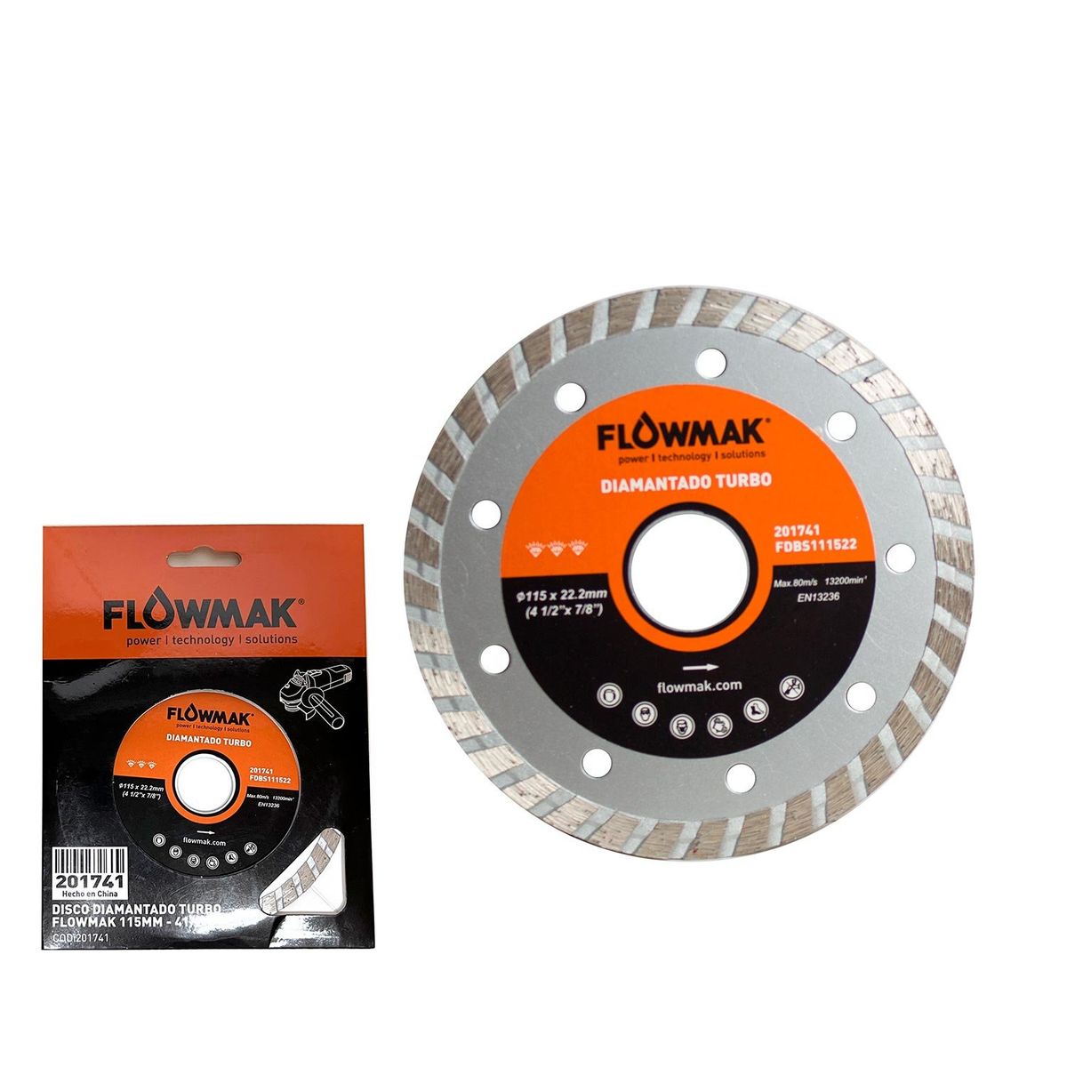 FLOWMAK - Disco diamantado 4.5" Turbo Flowmak