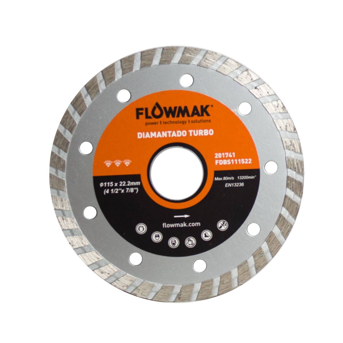 FLOWMAK - Disco diamantado 4.5" Turbo Flowmak