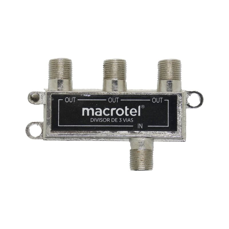 MACROTEL - Splitter Coaxial 1x3 Tv Y Cable Macrotel