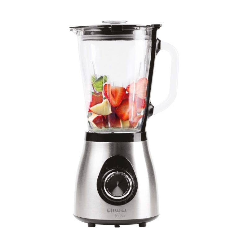 AIWA - Juguera de vaso de Vidrio 1.5 Litros 5 Velocidades AW-LD9702A