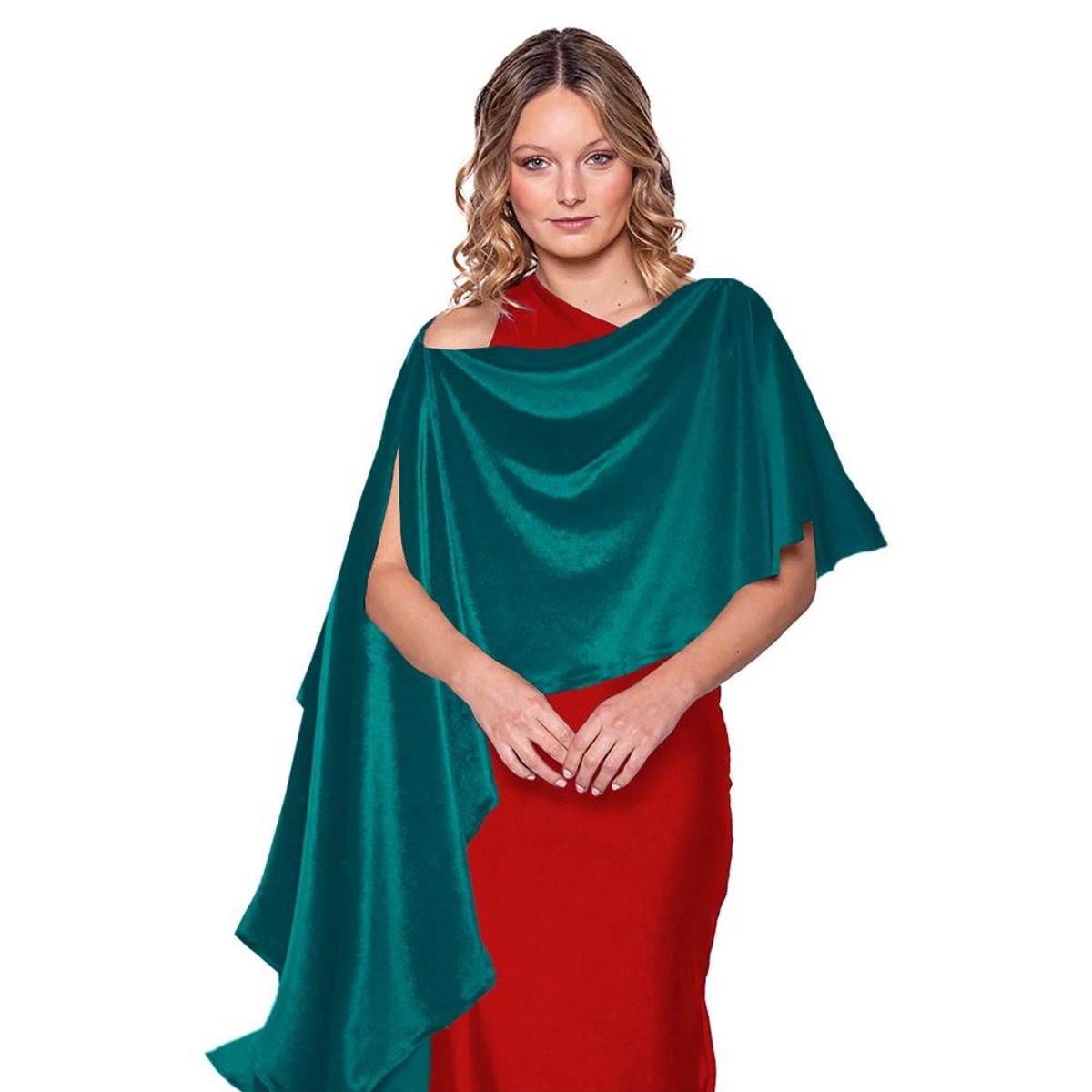 MARIA PASKARO - Tapado Capa Multiforma Catania Petroleo Terciopelo Maria Paskaro - Negro