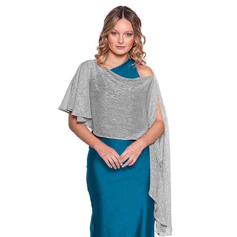 MARIA PASKARO - Tapado Capa Multiforma Catania Plateado Transparente Maria Paskaro - Plateado