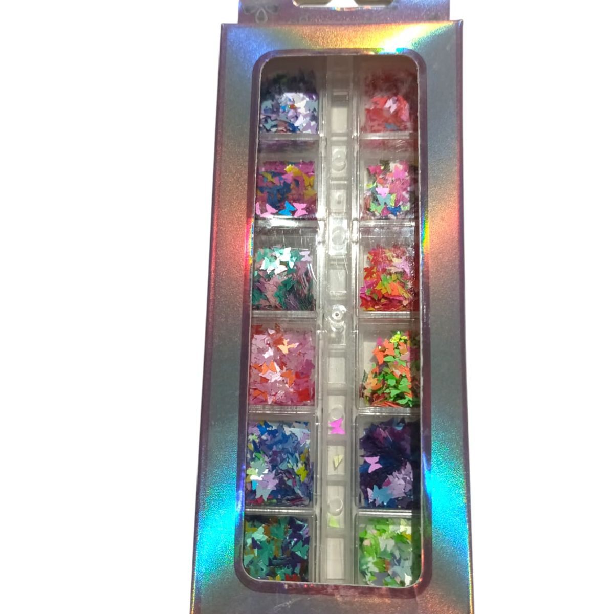 GENERICO - JUEGO DE BRILLO PARA UÑAS 12 PIEZAS