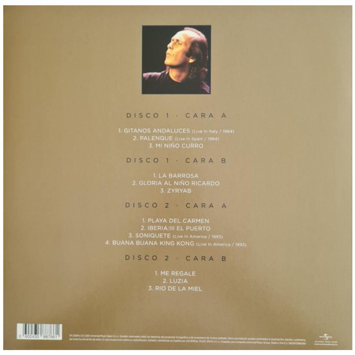 HITWAY MUSIC - PACO DE LUCIA - NUEVA ANTOLOGIA VOL2 2LP - VINILO HITWAY