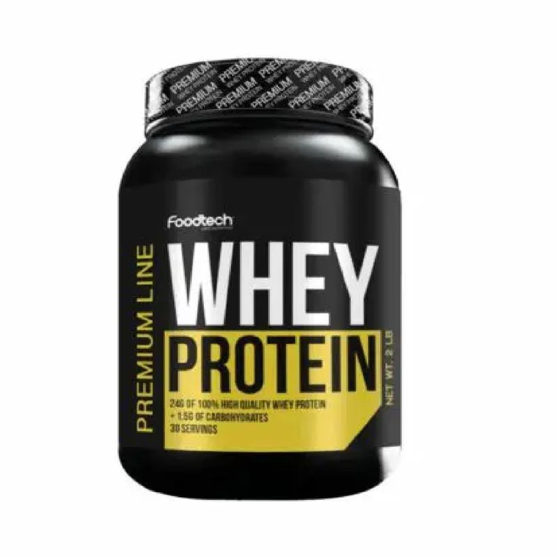 GENERICO - Foodtech Premium Whey Protein Proteina Sabor Vainilla 907g 28 Servicios.