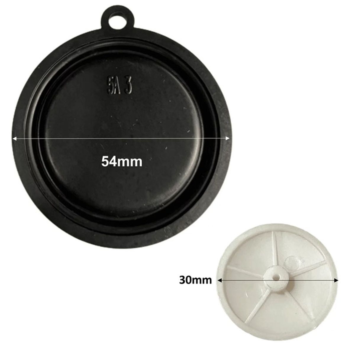 GENERICO - Membrana Calefont Diafragma 54mm 1 Oreja + Platillo Plástico