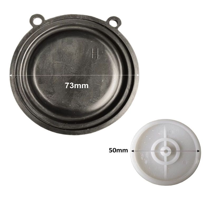GENERICO - Membrana Calefont Diafragma 73mm 2 Orejas + Platillo Plástico