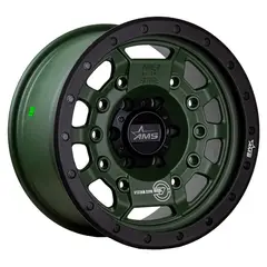 GENERICO - Llantas 17X9 6X139.7 ET-15 AMS verde matte(set de 4 llantas)