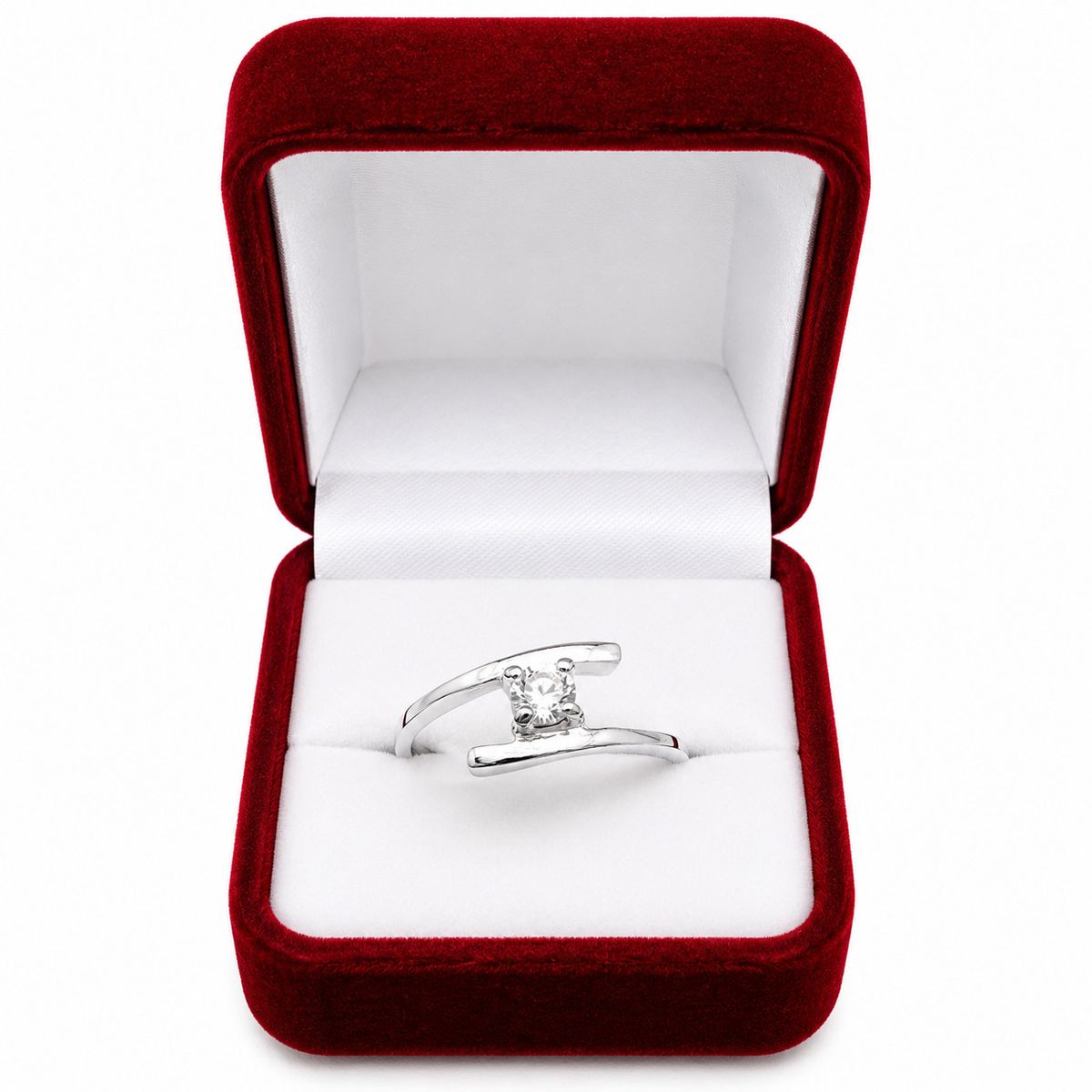 JOYAS MYTOKE - Anillo Solitario Delicado Plata 925 Talla 16 Mujer