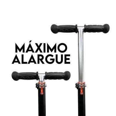 Imagen 2 del producto Scooter Monopatín Infantil Negro con Calaveras D21