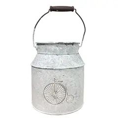 OEM - Macetero Cesto Canasto Maceta De Metal Con Diseño