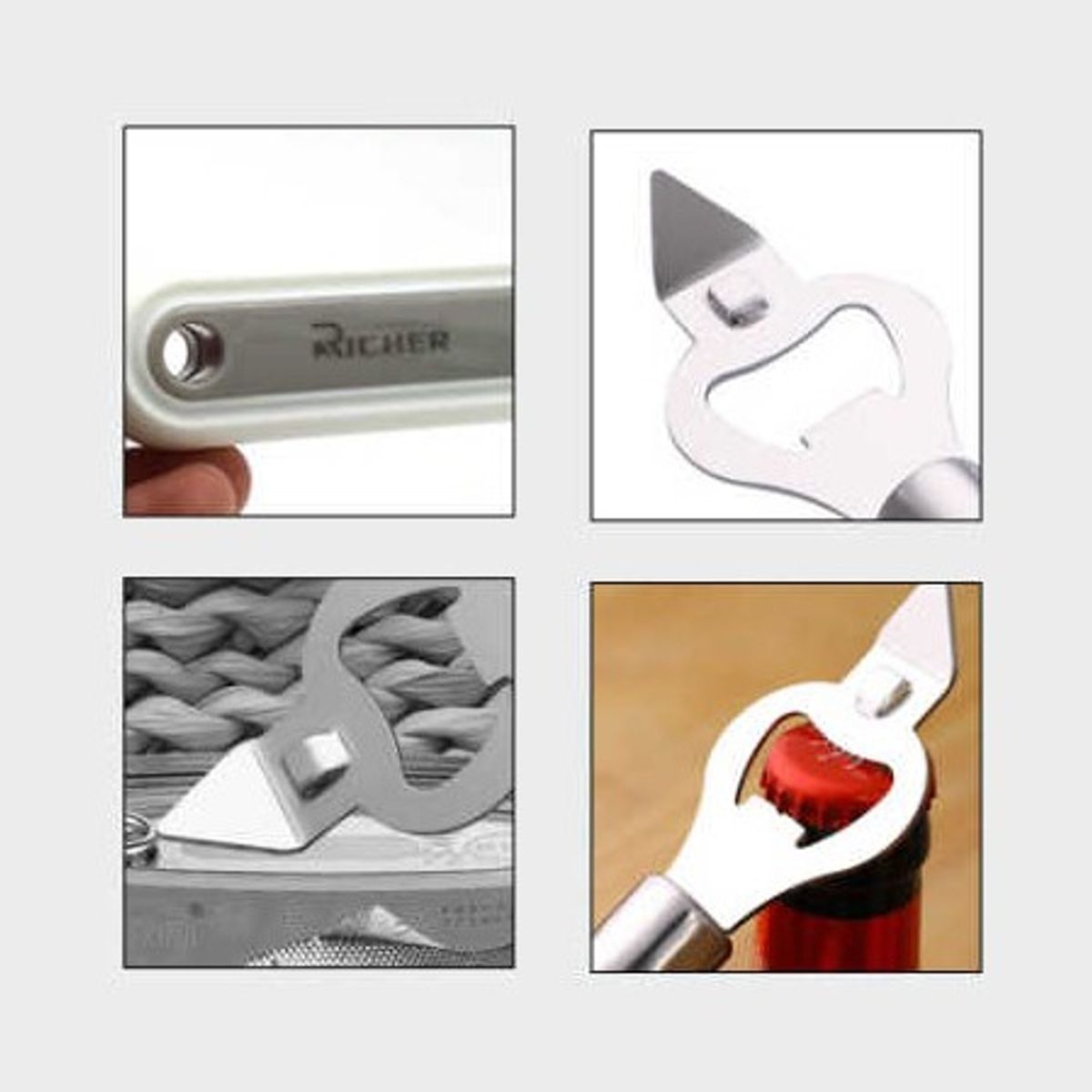 GENERICO - Destapador para botella y abre lata